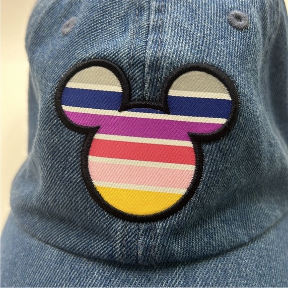 Disney Mickey Mouse retro denim baseball cap women’s - Picture 2 of 6